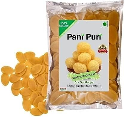 Kri N Sha Ready To Fry Dry Golgappa/Pani Puri Papad/Panipuri Papad-Whole Wheat Golgappe 250 Gm