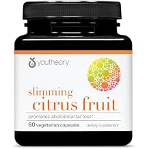 Youtheory Slimming Citrus Fruit - Vegan Health Supplement with Chromium - Supports Overall Wellness* - Dairy, Soy & Gluten Free - 60 Vegetarian Capsules