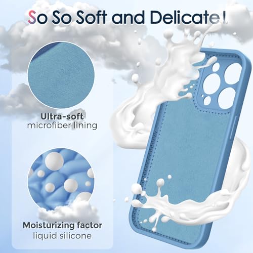 Coque iPhone 13 Pro Max anti-choc silicone liquide fine et support - 4
