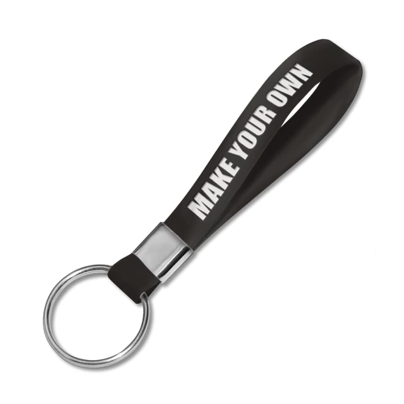 Wristband Bros Silicone Loop Keychains | Fully Customizable | Great For Events, Fundraisers & Promotions | Available In Bulk