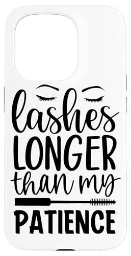 Lashes Longer Than My Patience アイメイクの楽しみ スマホケース iPhone 15 Pro 用