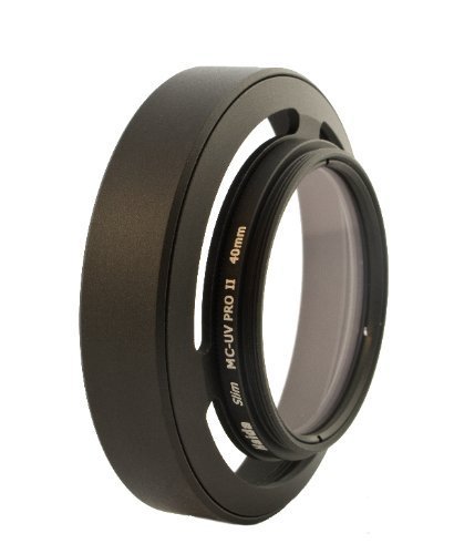 Neu für Fujifilm X10 und X20 - Sonnenblende und Spezialfilter 40mm von HAIDA - Pro II Slim UV Digital MC Cover