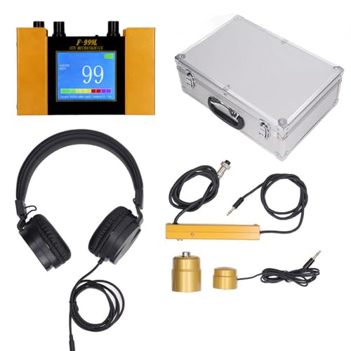 Sunseota Detector Profesional de Fugas de Agua Subterránea, Sensor Geófono Eléctrico para Fugas de Agua en Interiores y Exteriores, Preciso y Confiable