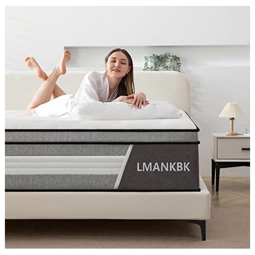 LMANKBK Queen Mattress, 10 Inch Innerspring Hybrid Mattress in a Box with Gel Memory Foam, Individually Wrapped Encased Coil Pocket Spring Mattress, Pressure Relief, Medium Firm Support,60"*80"*10"