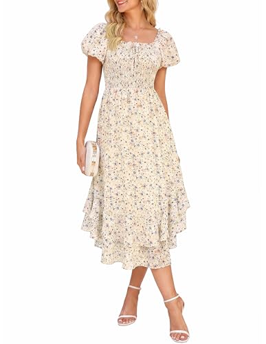 Image of GRACE KARIN Womens Summer Floral Maxi Dress 2026 Flowy Wedding Guest Dress A Line Boho Dresses Fashion Clothing with Pockets