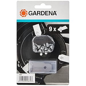 GARDENA robotmaaier reservemessen: lemmeten voor robotmaaier (voor artikel 4071 en 4072), nauwkeurig maaien, set met 9…
