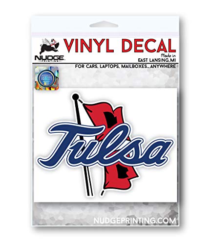 Image of Collegiate NCAA Car Decal Made from Premium Weatherproof Vinyl (The University of Tulsa)