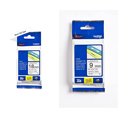 Ruban original Brother TZe-241 et TZe-221 la perfection du marquage laminé blanc
