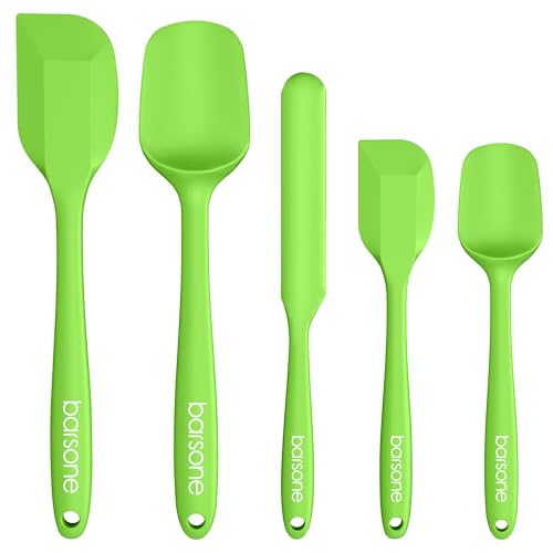 barsone Silicone Spatula Set 5-Piece, Heat...