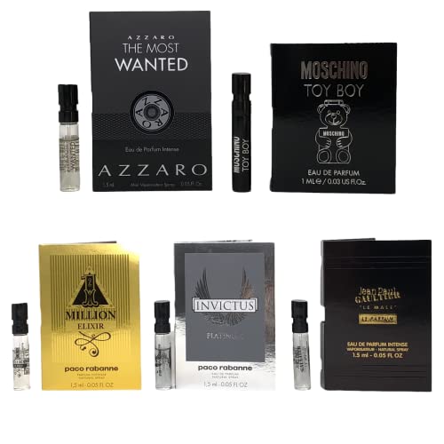 Lot x 5 Cologne Vials ALL High end Designer perfume sample- Men's cologne sampler set- M3