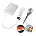 DUEBEL Dispenser di caviale sferico aggiornato, scatola per caviale, kit per la gastronomia molecolare, dispenser per salsa di uova con infusore e cucchiaio colino immagine