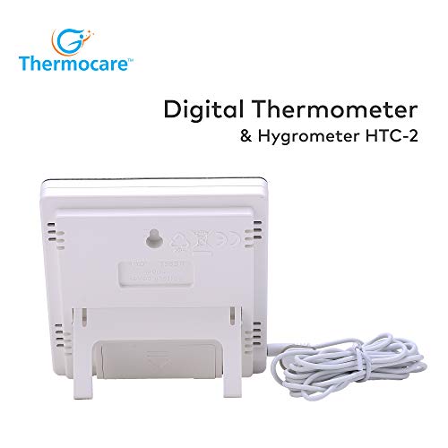 Image of Room Temperature Meter Digital Wall Hanging HTC-2 Black and white color