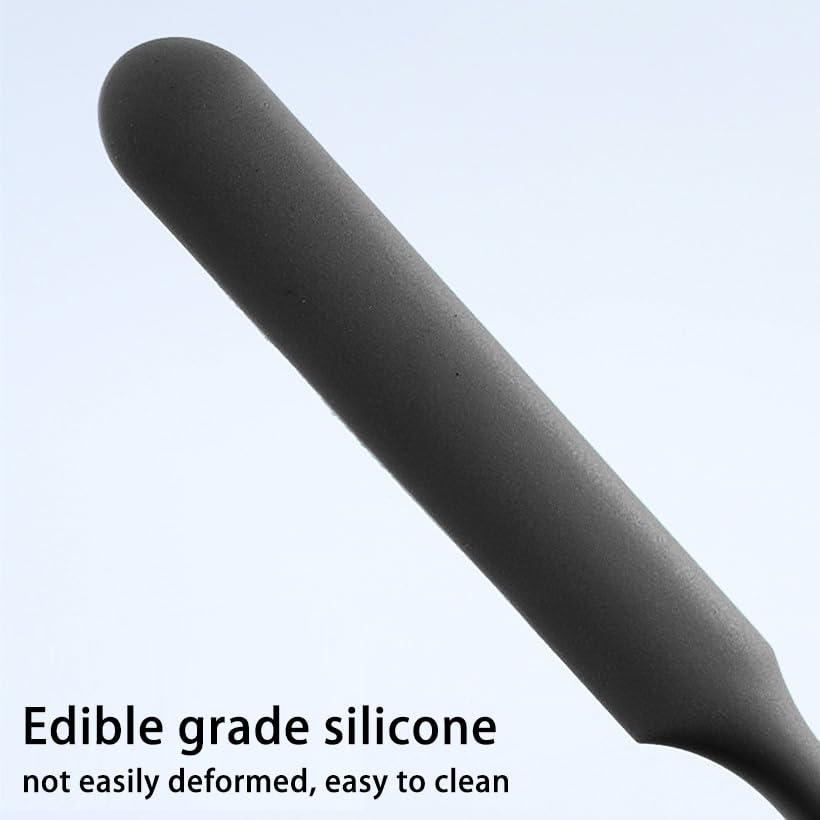Image of 2pc silicone wax applicator Non-stick Waxing Applicator Hair Removal Sticks Applicator Spatula Reusable Hard Wax Scraper for Home Salon Body Use (2pc black)