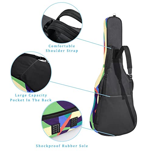 Housse de transport étanche pour guitare avec bandoulière réglable Motif abstrait, Multicolore 01., 42.9×16.9×4.7 in… - Les Beatles, Paul McCartney, John Lennon, RIngo Starr, George Harrison Housse de transport étanche pour guitare avec bandoulière réglable Motif abstrait, Multicolore 01., 42.9x16.9x4.7 in… – Image 4