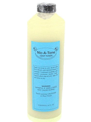 NicALene Nic-A-Tone, 16oz Brownish-red Coin Toner for Big Kid, Youth, Indoor Use, Coin Collecting