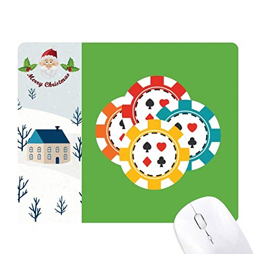 Tapis de souris jetons de casino multicolore pour une ambiance maison