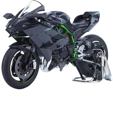 Fiegcit 1/9 カワサキNinja H2Rシミュレーション合金バイク音と光モデル子供のおもちゃ衝撃吸収装飾品ギフト (裸車,H2R)