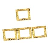 Accesorios en miniatura para casa de muñecas: diseño de modelo de marco de imagen en miniatura mini vintage, creativo y elegante.