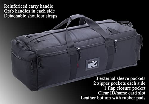 XMILPAX Large Military Duffle Bag Tactical Gear Load Out Bag Deployment Cargo Bag Travel Sports Equipment Duffel Luggage Bag with Backpack Straps 90L - Image 4