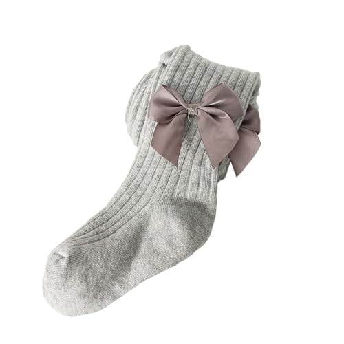 Calcetines para niños y niñas, transpirables, suaves, elásticos, para actividades al aire libre, medias cómodas para primavera y verano con cintura elástica, Gris claro., 2-4 años