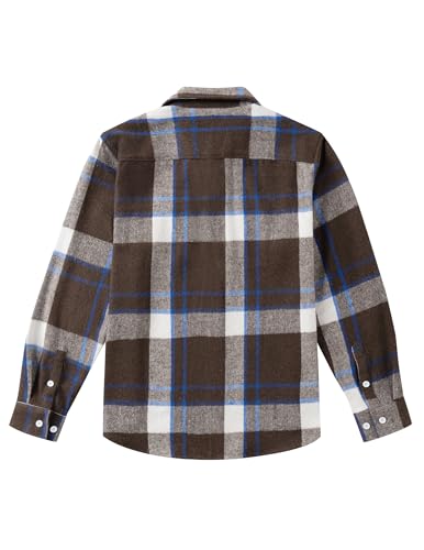 Image of COOFANDY Mens Flannel Shirts Long Sleeve Plaid Shirt Jacket Button Down Shirt with Pockets