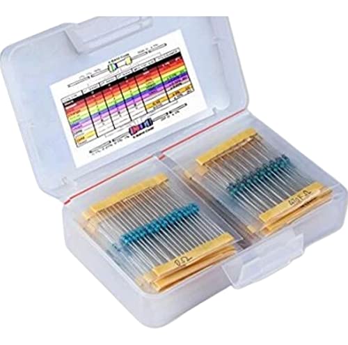 Kit 525 Resistores 17 Valores 1/4w 1% 0r ~ 1m Para Projetos de Eletrônica, Robotica e Arduino