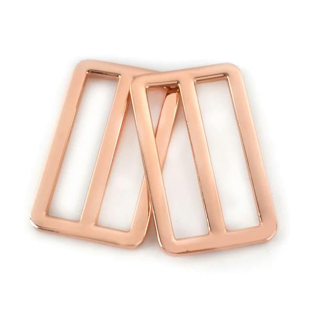 Regulator paska z klamrą przesuwną, 10/20 szt. 20-50 mm metalowe klamry do paska torby suwak regulator zapięcia taśma plecak haki pętle akcesoria DIY(Rosegold,50mm 20Pcs)