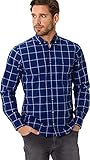 Kariert BRAX Herren Style Danilo Freizeithemd, Blue, 42 (Herstellergröße: L)
