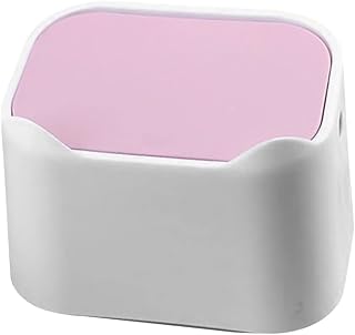 SOESFOUFU with Flap Trash Can Bins with Lids Containers with Lids Table Garbage Can Galvanized Trash Can Decorative Trash Can Small Plastic Trash Can Waste Bin Abs Office Pressure