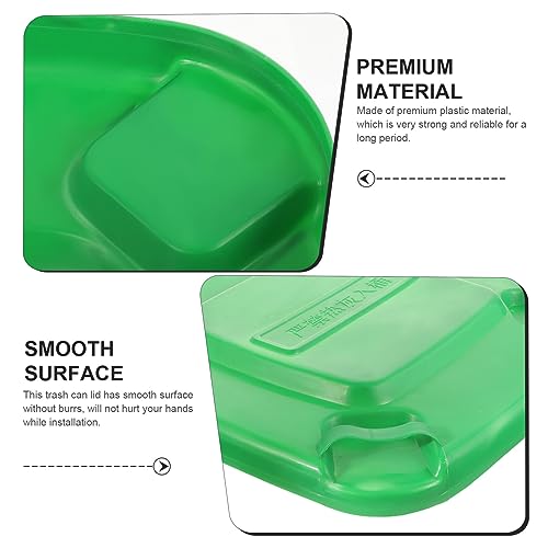 Image of SUPVOX Trash Can Lid Replacement Plastic Outdoor Garbage Can Cover 50L Sanitation Waste Bin Protector Rubbish Bin Lid Waste Basket for Home