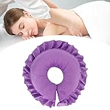Gesichtsmassagekissen Massagekopfstütze Nackenpolster Waschbarer Kopfbezug für Massageliegen Kopfpolster Nackenkissen Violett