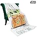 Disney Baby Yoda Throw Blanket Soft Fleece Blanket Bedroom Comforter 59 x 51” (Green Baby Yoda)