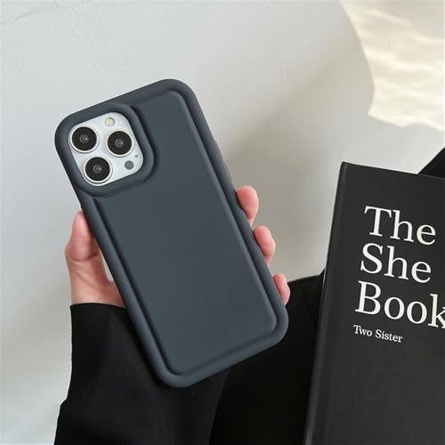 Coque de téléphone iPhone 12 Pro housse antichoc silicone souple gris