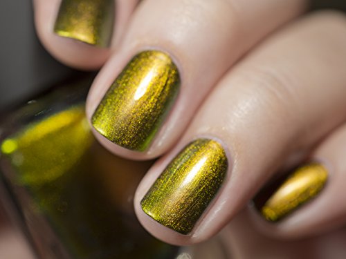 Image of ILNP Highline - Pale Gold, Pinkish Bronze, Light Green Ultra Chrome Color Shifting Nail Polish