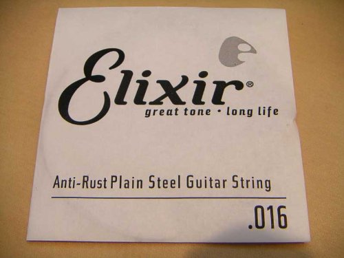 弦 エリクサー .016 バラ弦 1本 コーティング アンチラスト Elixir エレキギター弦 アコースティックギター弦 プレーン弦