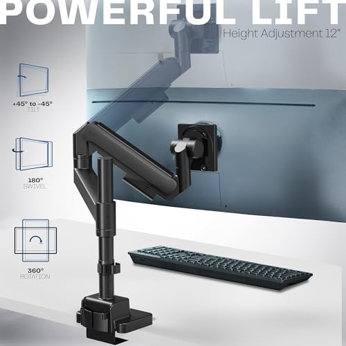 Soporte de monitor diseñado para Samsung Odyssey Ark y pantallas pesadas que requieren base de poste 4
