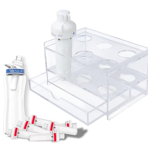 smartang 6 Holes Flavor Cartridge Holder For Cirkul With Drip Tray Sip Flavor Stable Cartridges Holder Compatible With Cirkul Acrylic sips Stands