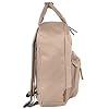 MADISON & DAKOTA Canvas Mini Backpack for Everyday & Day Pack Rucksack in Solid Color Blocks (Almond) #3
