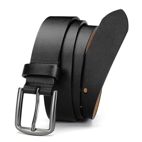35mm Genuine Leather Belt – Casual Style for Jeans, Ideal Gift for Him