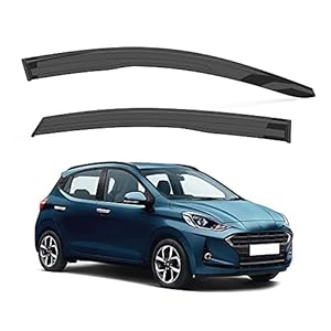 Galio Car Rain Wind Visor (After-Market) Door Visor Compatible with I-10 Grand Nios (2019-2021) Set of 4 pcs.