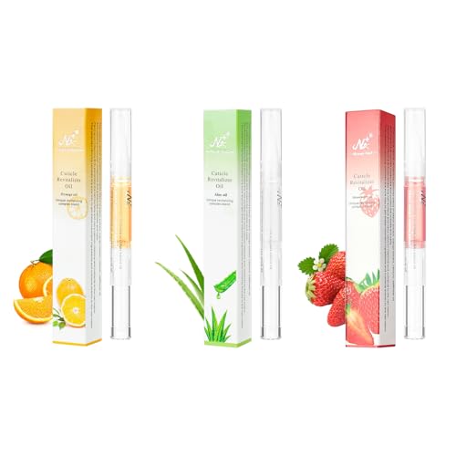 LOPHE Nagelöl Stift 3x3ml Stück Nagelöl Cuticle Oil Pen Nagelpflege Stift Nagelpflegestift Nagelhaut-Öl-Stift mit Vitaminen für die Reparatur von Rissigen und Trockenen Nägeln(Set B)