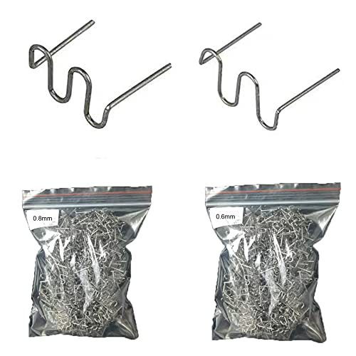 HPiano Agrafes de Soudage de Voiture, 1000 PCS Agrafes Chaudes pour Réparation de Soudure, Agrafes Chaudes en Acier, Soudage de Carrosserie, Chaud en Acier Inoxydable Staples, Réparation de Soudure