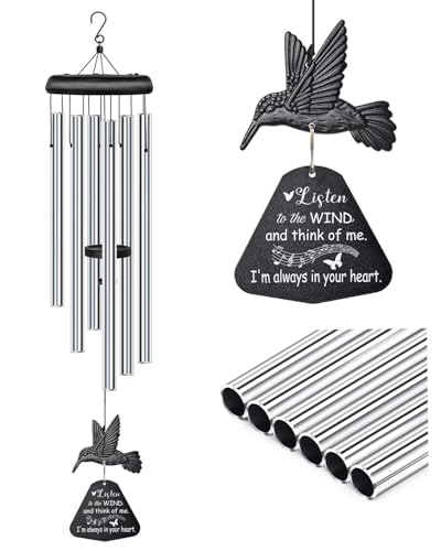Sympathy Wind Chimes for Outside Deep Tone, Memorial for Loss of Loved One Prime, Bereavement Condolence Remembrance Funeral Gifts for Grieving Friends Loss of Mother Father