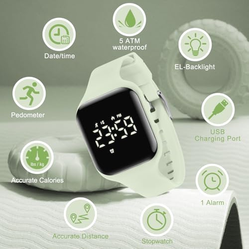 Image of BEN NEVIS Kids Watch, Digital Watch for Boys Girls, Sport Watch with Fitness Tracker, Alarm Clock, Stopwatch, No App and Waterproof, Watch for Kids Ages 5-12