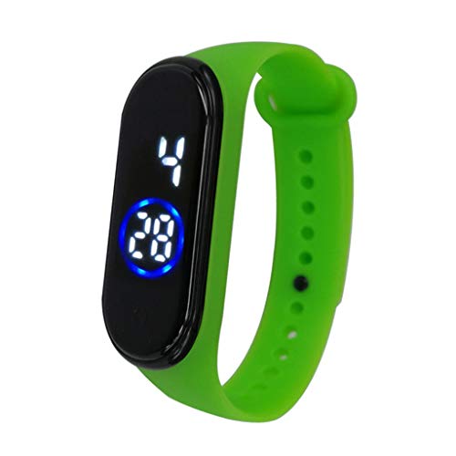 : Sport Orologio da polso digitale 50 m, alla moda, in silicone, LED, sportivo, unisex, Prw6600y-1a9, Verde, misura unica