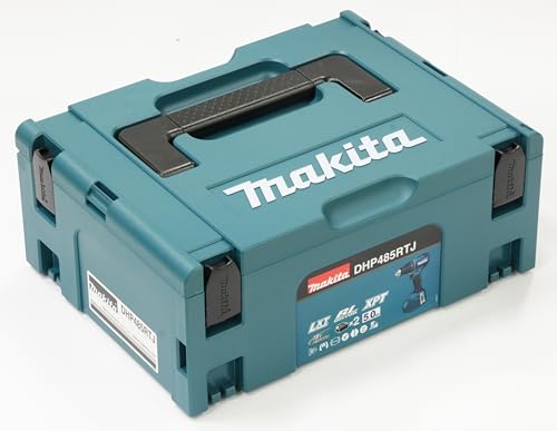 Makita DHP485RTJ Akku-Schlagbohrschrauber 18 V / 5,0 Ah, 2 Akkus, Ladegerät im MAKPAC