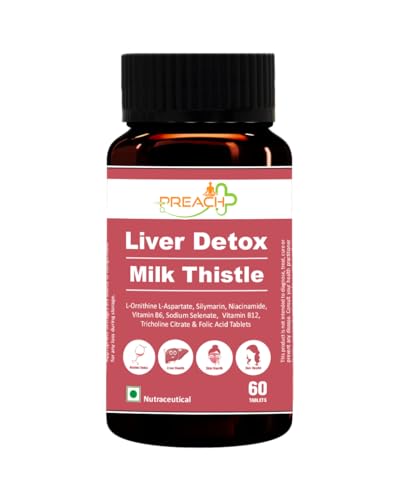 Liver Detox L-Ornithine L-Aspartate, Silymarin, Niacinamide, Vitamin B6, Sodium Selenate, Vitamin B12, Tricholine Citrate & Folic Acid Tablets