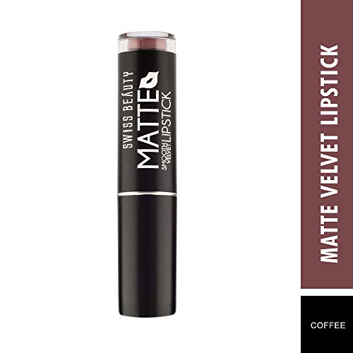 Image of SWISS BEAUTY Matte Smooth Velvet Lipstick, Shade - 327, 3.2 g