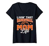Photo Gallery donna livin that basketball mom life funny mothers day gifts mama maglietta con collo a v Photo Gallery donna livin that basketball mom life funny mothers day gifts mama maglietta con collo a v