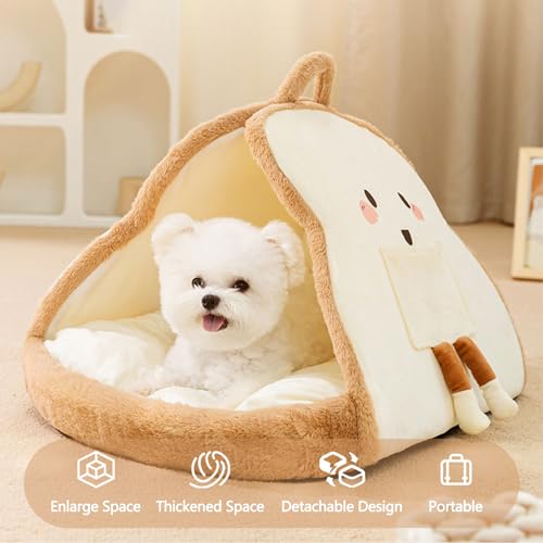 Galatée Cat Bed, Cat Beds for Indoor Cats Washable Cat Cave Bed House Cozy Cat Hideout, Cute Cat House - Image 3